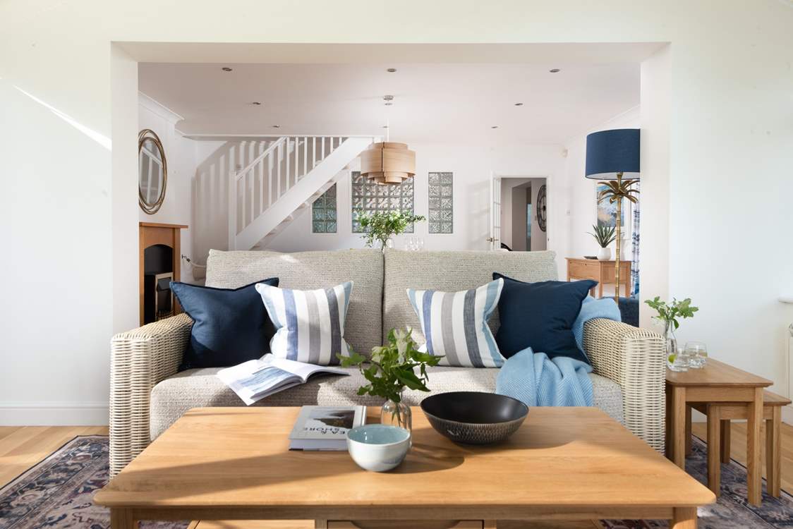 Beautiful interiors are co-ordinated in fabulous nautical tones.