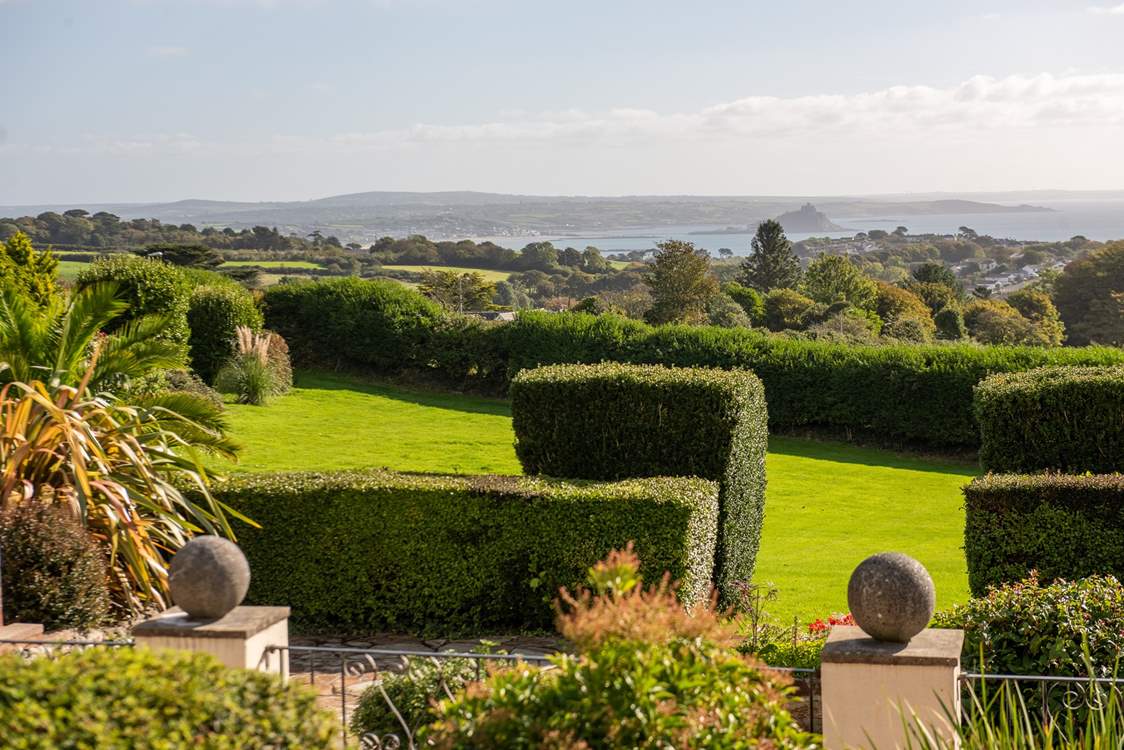 The wrap around gardens are beautiful and provide plenty of space for exploring.