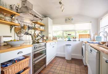 The kitchen is a lovely spot for rustling up a feast.