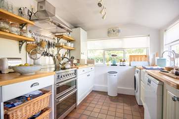 The kitchen is a lovely spot for rustling up a feast.
