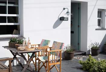 Sit outside and relax in the sunshine.