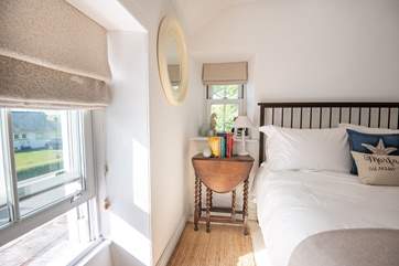Bedroom 1 with views to the front of the cottage.