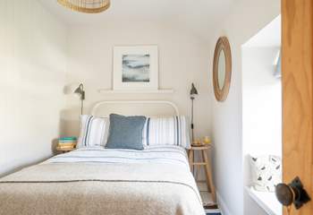 Bedroom 2 is a cosy room with a small four-foot double bed (please note this is 6