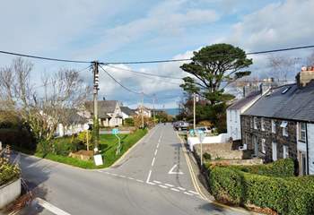 This Cottage (the white cottage, 4th on the right) is 500 yards from the beach so simply turn right out of the gate and head for the sea.