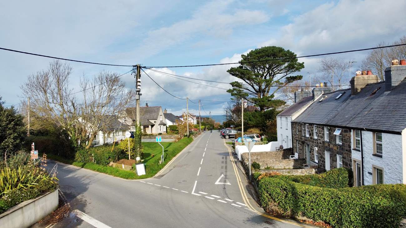 This Cottage (the white cottage, 4th on the right) is 500 yards from the beach so simply turn right out of the gate and head for the sea.