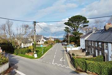 This Cottage (the white cottage, 4th on the right) is 500 yards from the beach so simply turn right out of the gate and head for the sea.