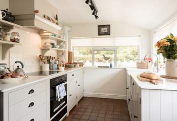 New for 2026. a beautiful Neptune kitchen, with new miele appliances. Heaven for the holiday chef. 