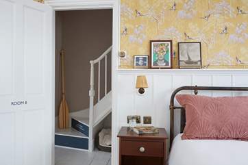 The staircase to the second floor leads from the landing outside bedroom 1.