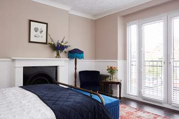The bedrooms have lovely linens for a great night's sleep.
