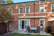 The gorgeous patio is the perfect spot for al fresco dining.
