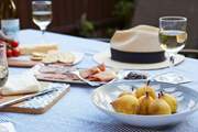 Enjoy al fresco dining on your island getaway.