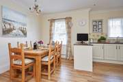 The comfortable kitchen/diner has all you need for a great holiday.
