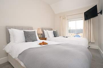 Bedroom two has super comfy twin beds.