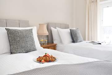 The twin room is perfect for either adults or children.