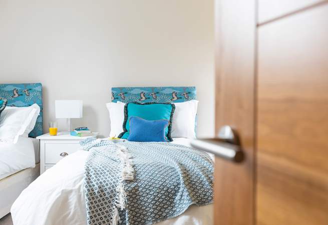 Bedroom two has 'zip and link' twin beds, which can be converted into a double on request.