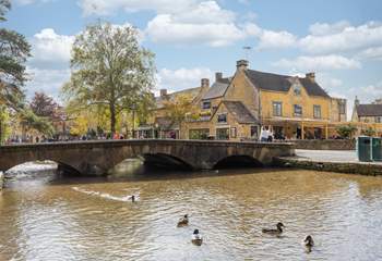 The historical town of Bourton on the Water is just a short drive away.