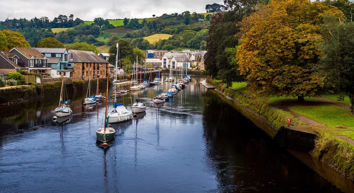 Totnes is rather lovely and is right on your doorstep. 