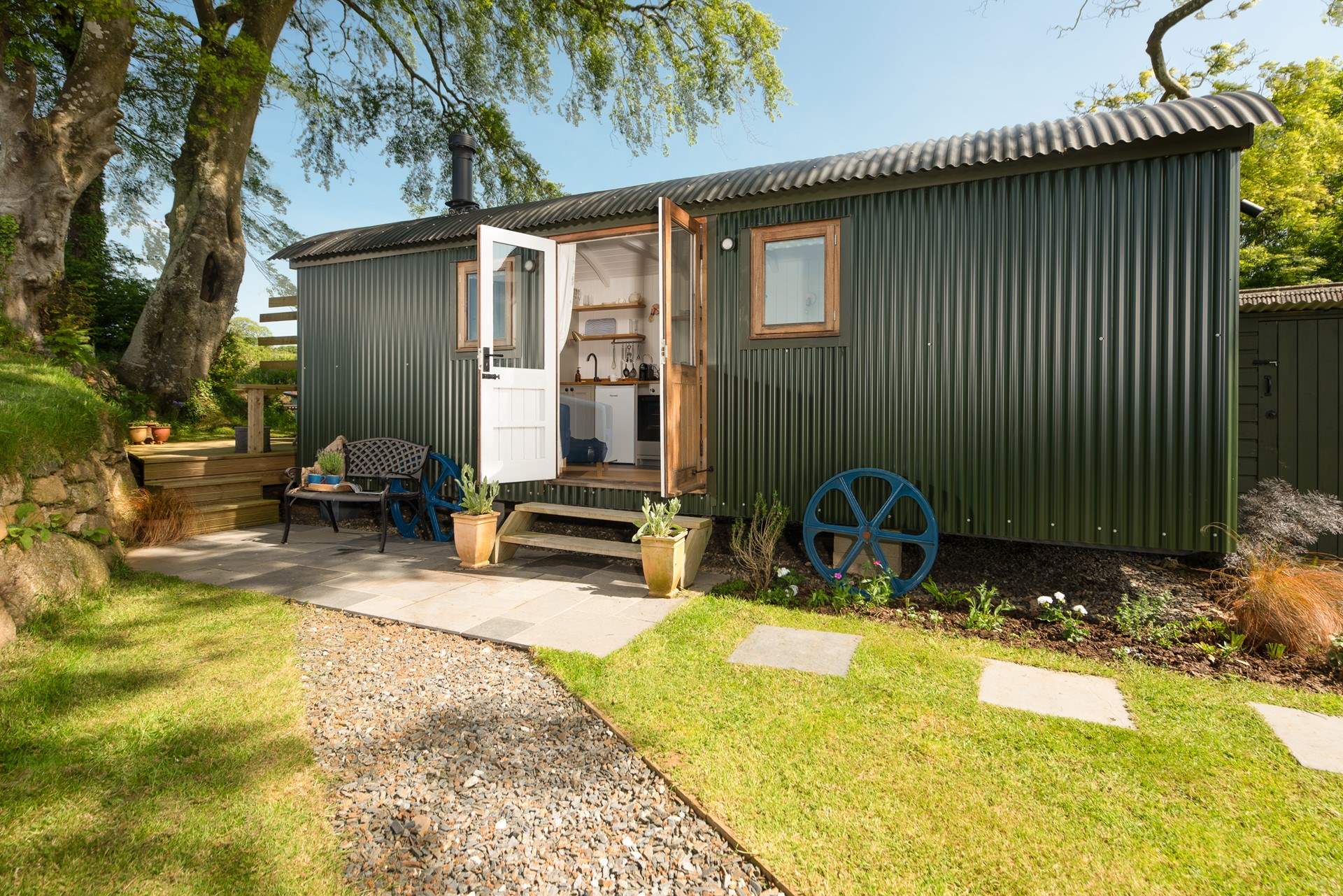 Step outside and soak up the Cornish sunshine.