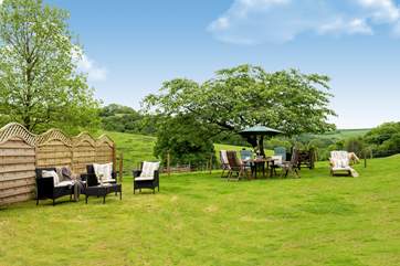 Chill out and relax in the garden.