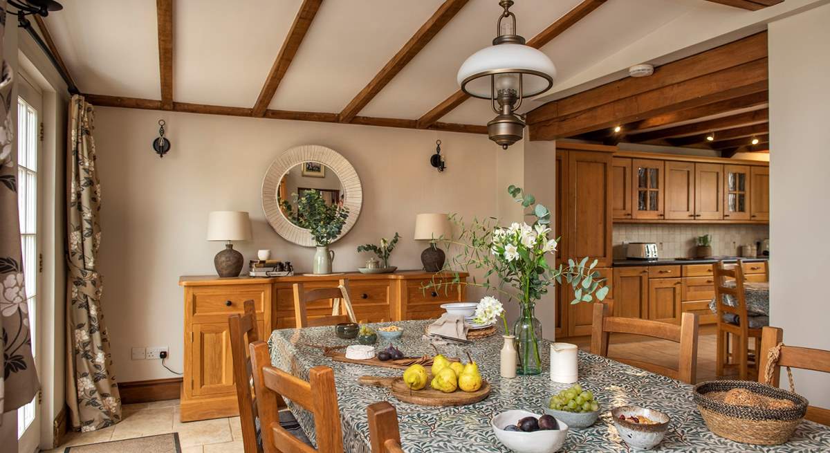 The dining-room leads off from the kitchen/breakfast-room.