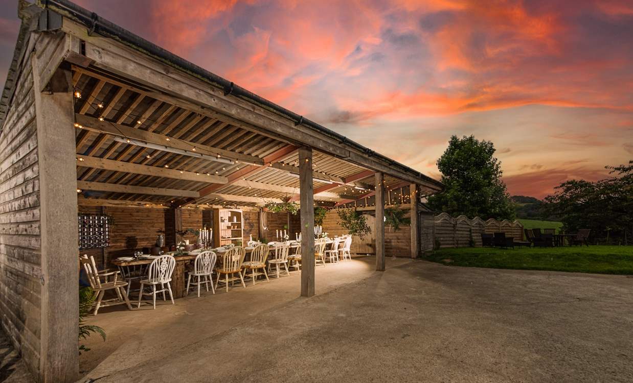 For a special treat enjoy a celebration meal semi al fresco style.
