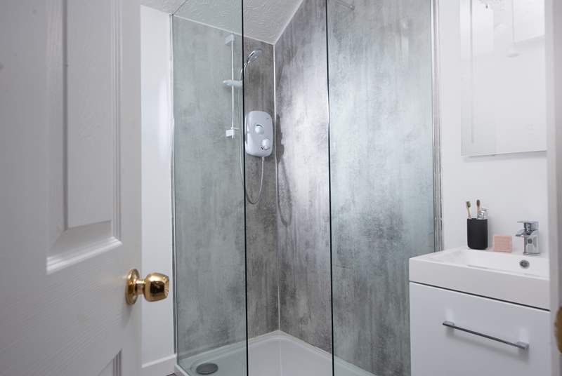 The ground floor shower-room is easily accessed from the second bedroom.