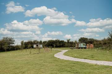 There are two hideaways on site, both have their own wonderful space to enjoy and totally secluded decking area.
