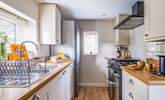 The galley kitchen is small but perfectly formed. - Thumbnail Image