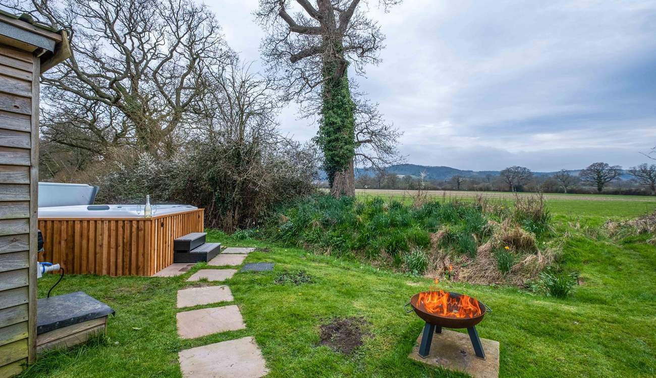 Enjoy the countryside views.