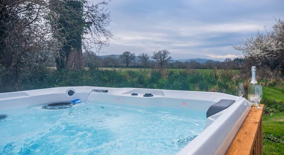 After a busy day exploring come home and relax in the hot tub.