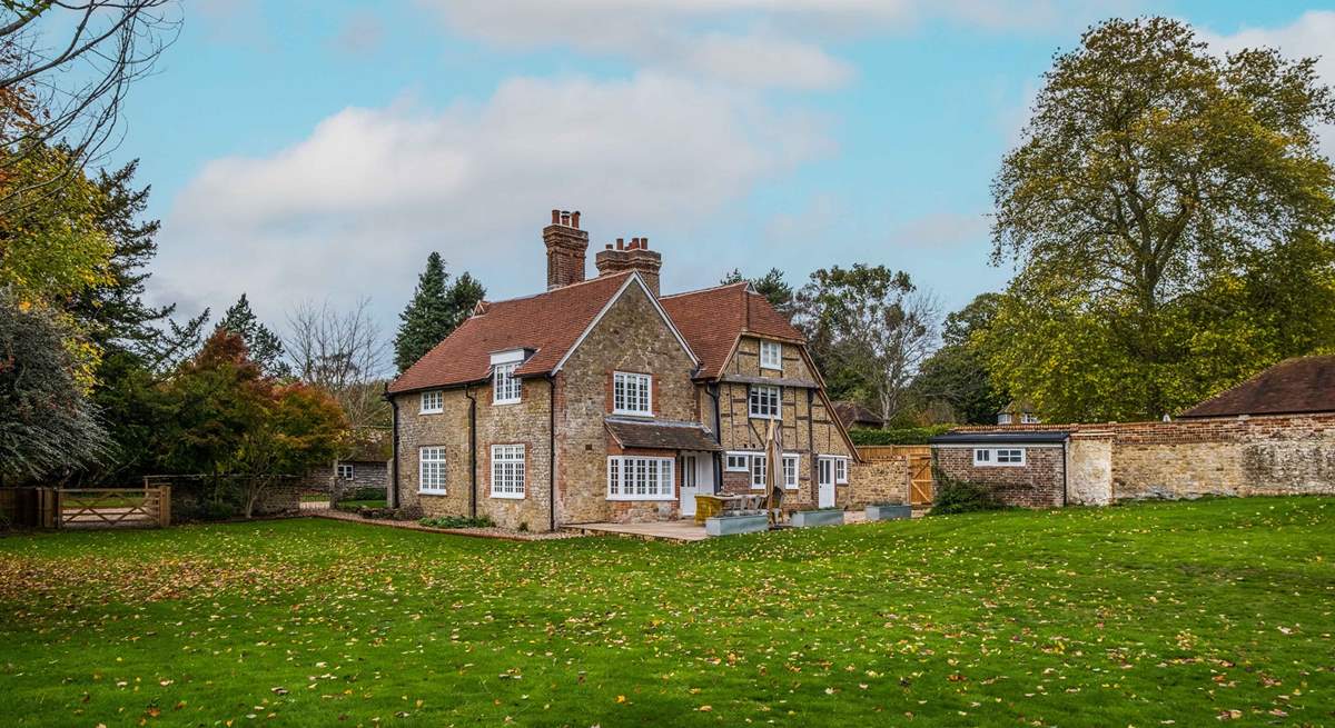 The large gardens are perfect for children and the family dogs to let off steam.