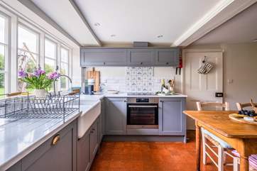 The lovely kitchen has all the equipment you'll need to cook a holiday meal.