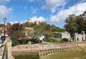 The pretty town of Arundel with it's Castle.