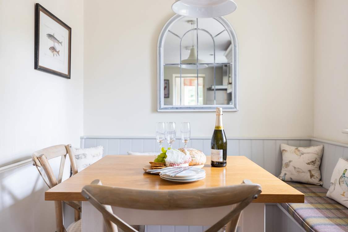 Come together at the dining-table to chat about the adventures of the day.