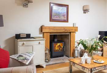 The cosy wood-burner will keep you warm throughout the year.