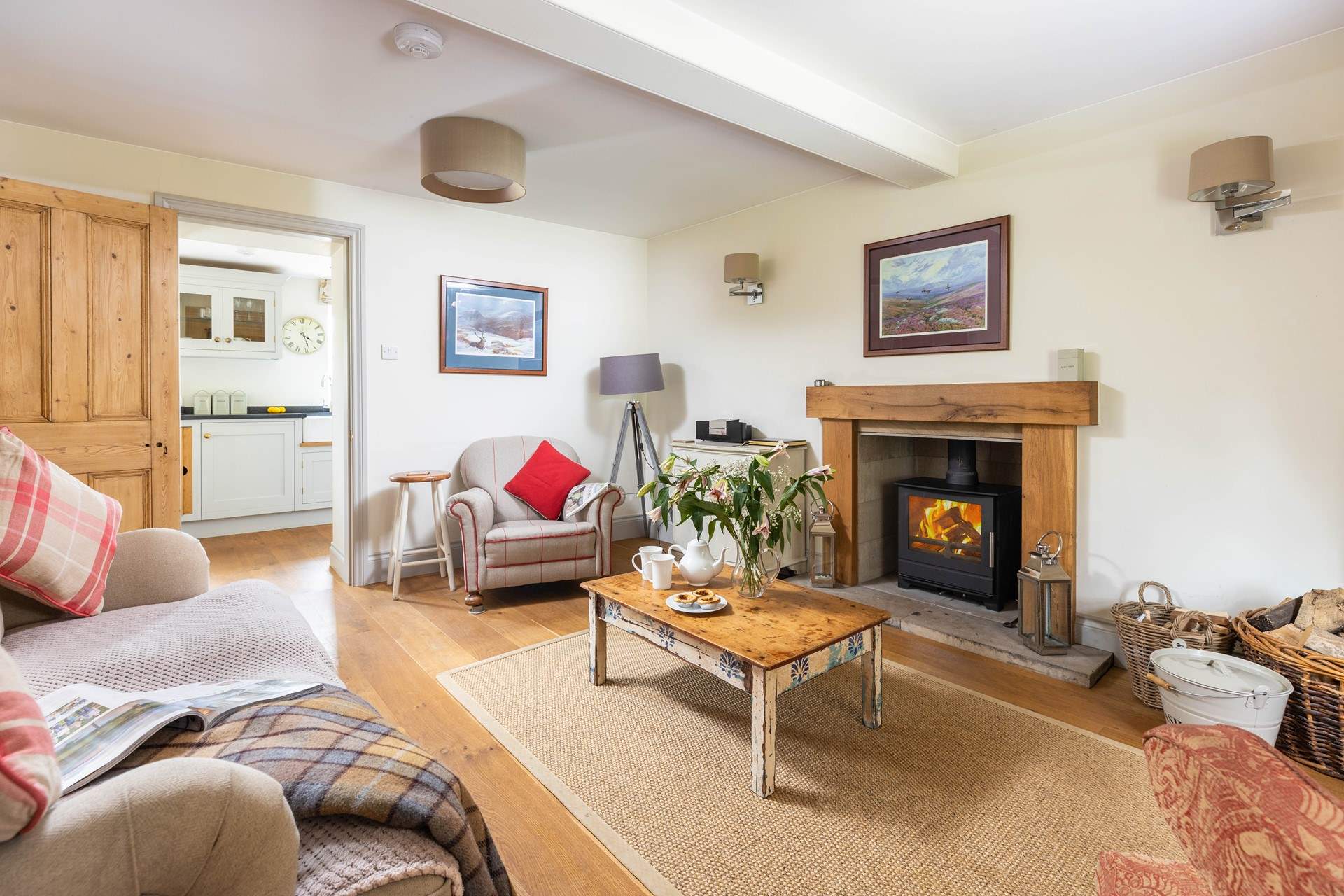 There's plenty of space for everyone to relax in the sitting-room.