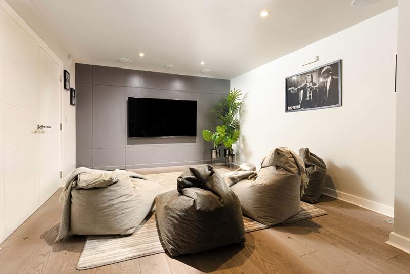 A fabulous cinema room can be found on the ground floor.