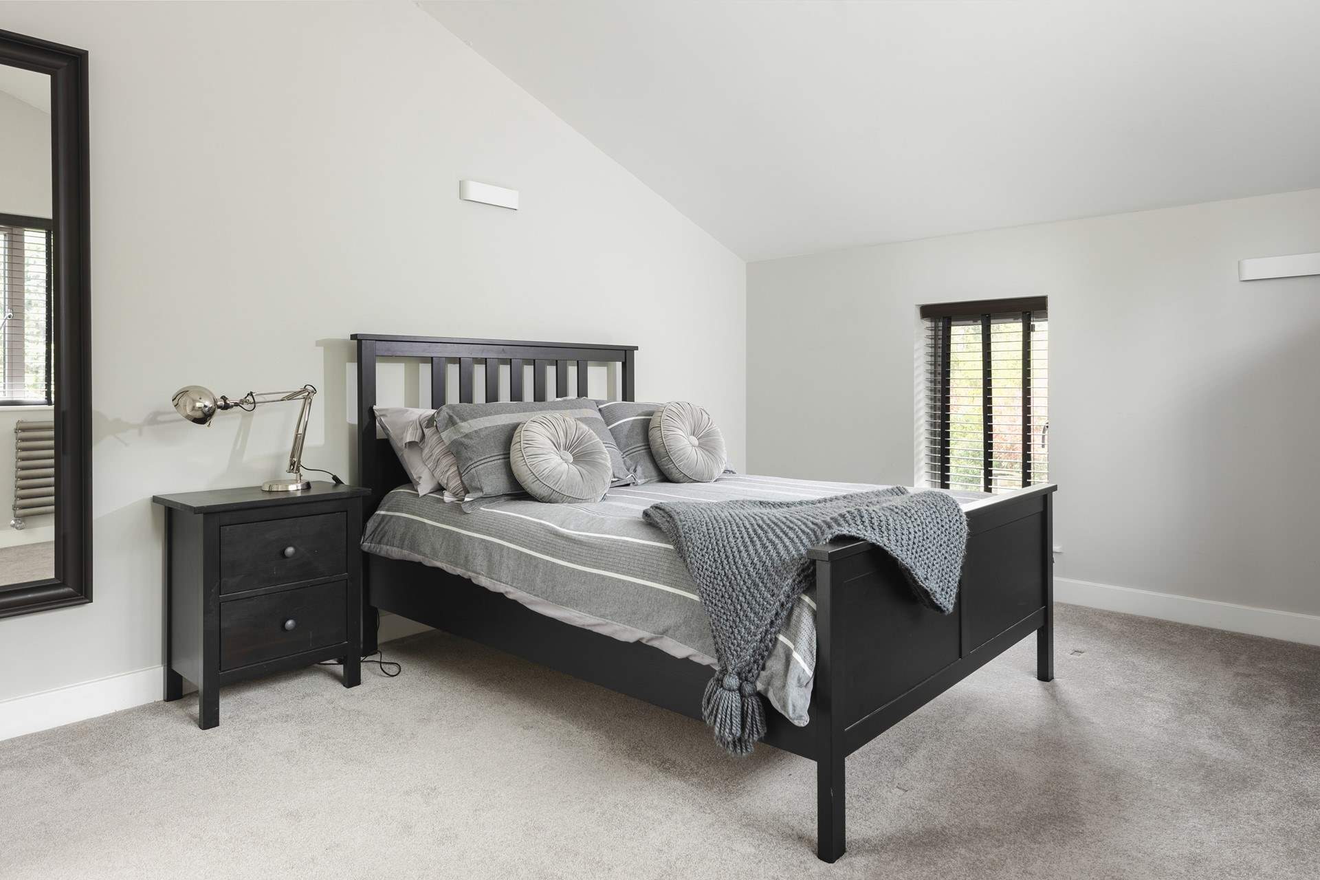 Bedroom two has a wonderfully sleek design.