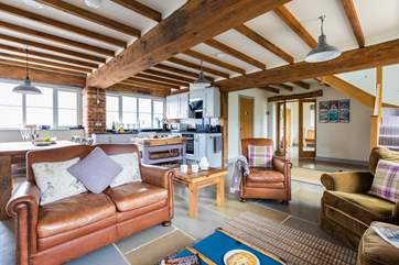 Under-floor heating keeps your toes warm and cosy.