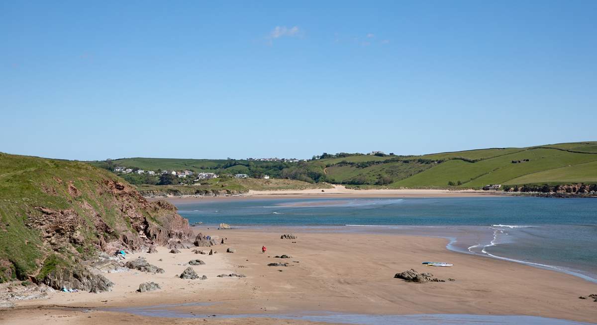 The gorgeous beaches of Bigbury and Bantham are great for family time.