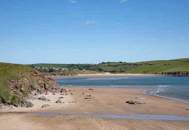 The gorgeous beaches of Bigbury and Bantham are great for family time.
