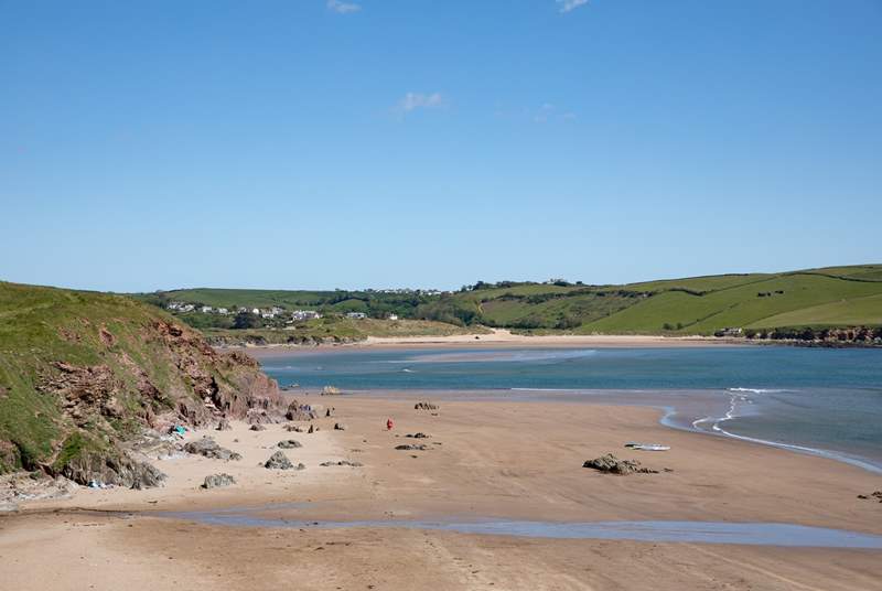 The gorgeous beaches of Bigbury and Bantham are great for family time.