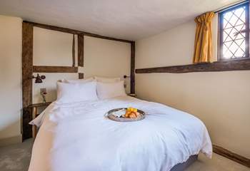 The cosy bedroom has a king-size bed, perfect for a great nights sleep.