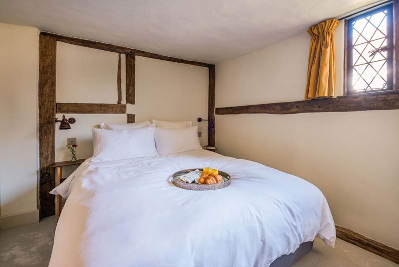 The cosy bedroom has a king-size bed, perfect for a great nights sleep.