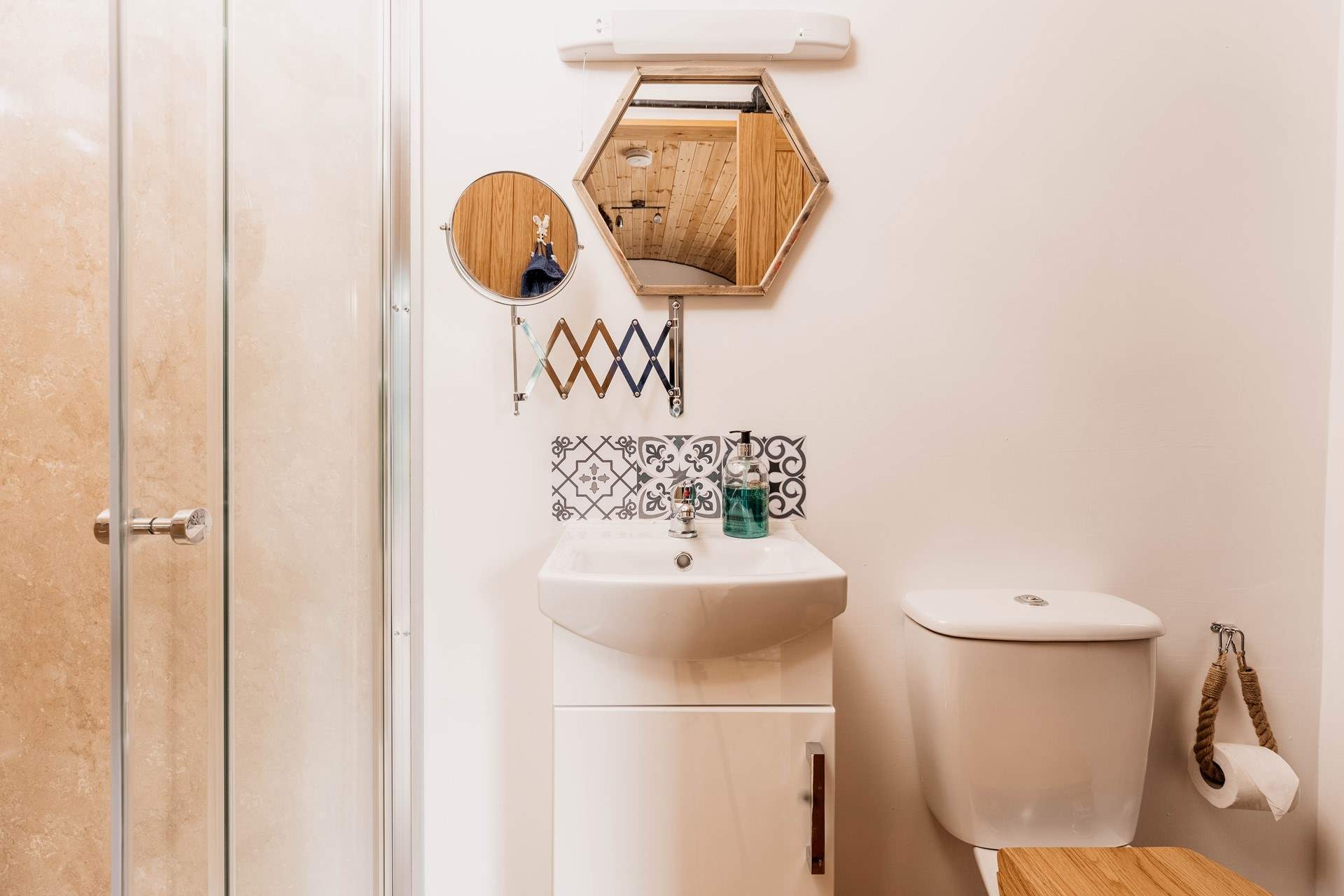 After a day of exploring the wonderful Lake District, freshen up in the lovely shower-room. 