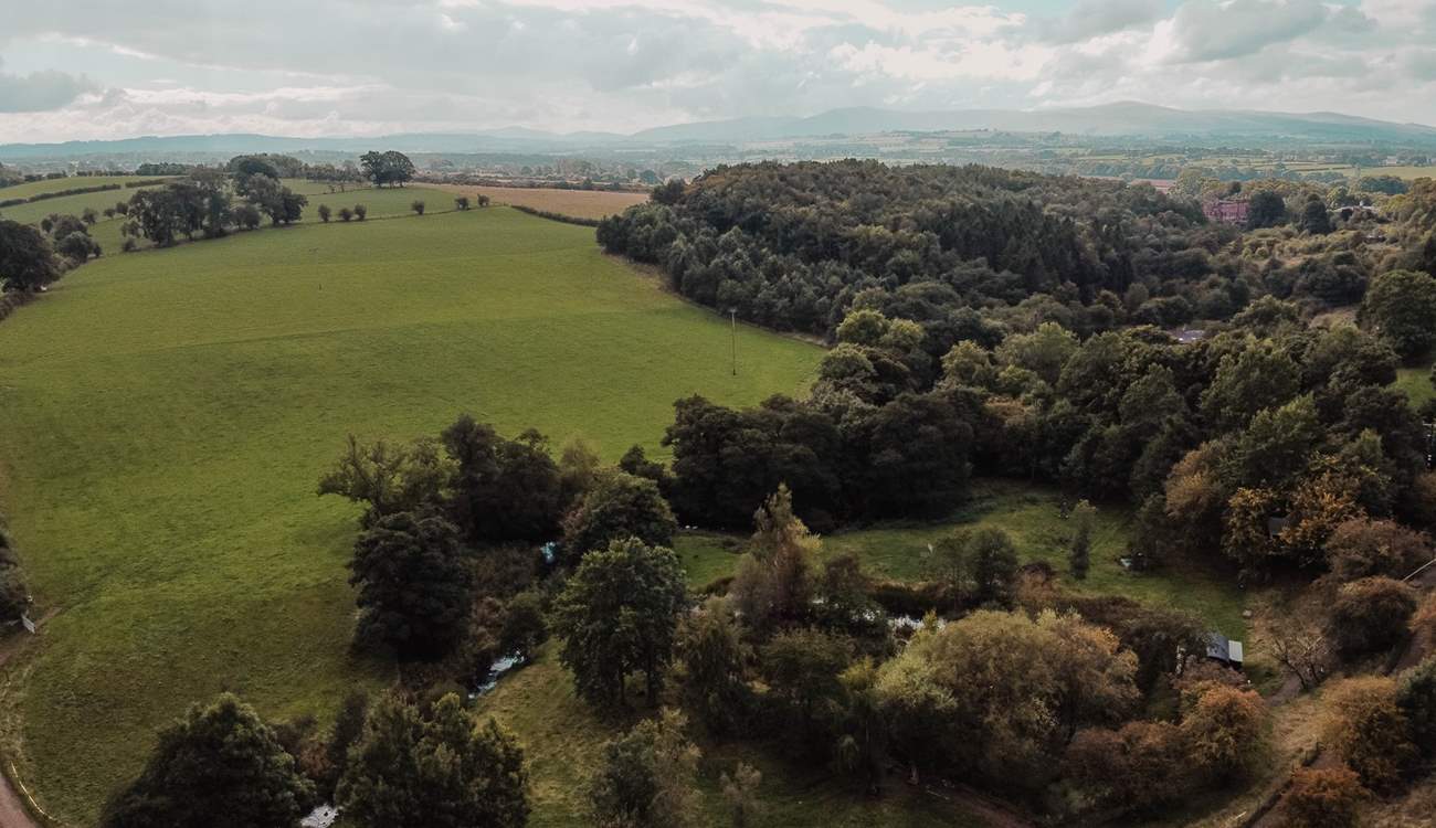 The surrounding countryside is beautiful.