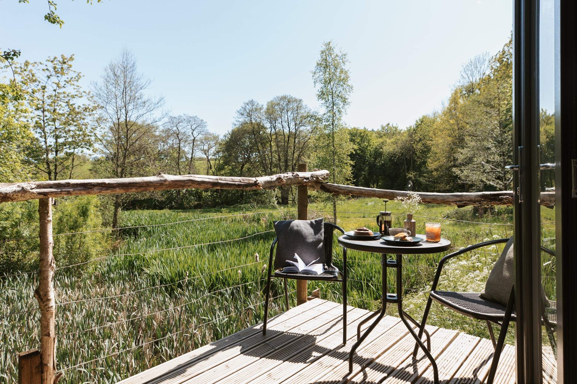 There are so many spaces to sit and watch the natural world pass by.