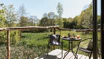 There are so many spaces to sit and watch the natural world pass by.