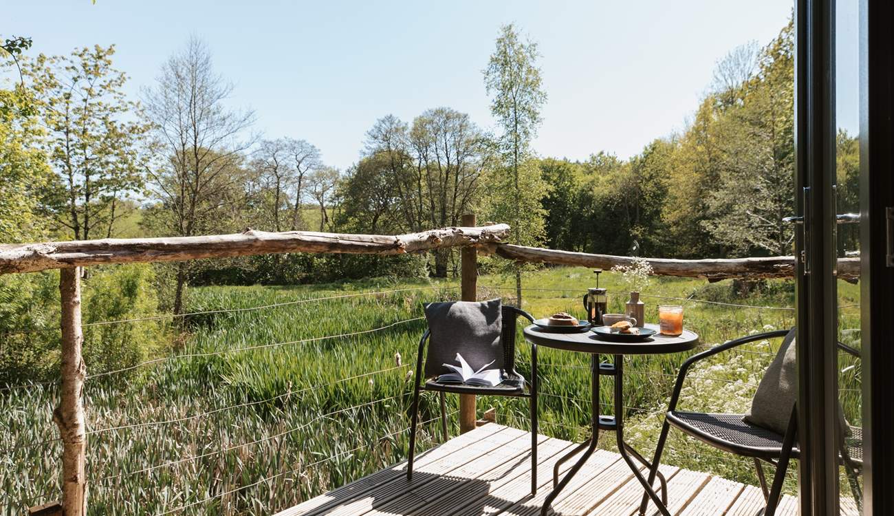 There are so many spaces to sit and watch the natural world pass by.