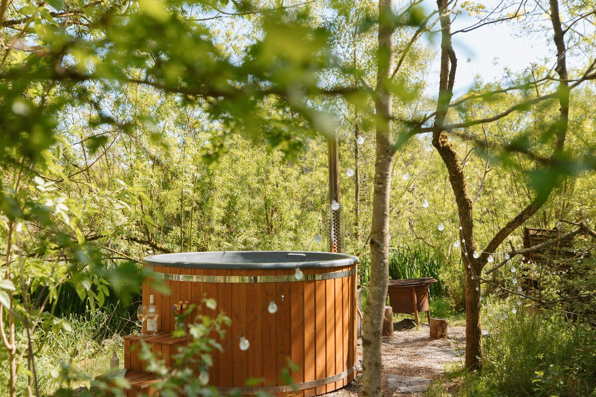 Sink into the heavenly hot tub and unwind. 